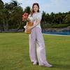 LAGOGO Women's High-Waisted Relaxed Wide-Leg Pants