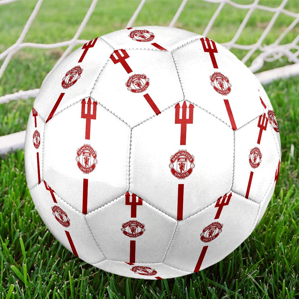 Man Utd footballSoccer Ball Colorful All Ages Machine Stitched PVC Competition Ready Durable High-Bounce