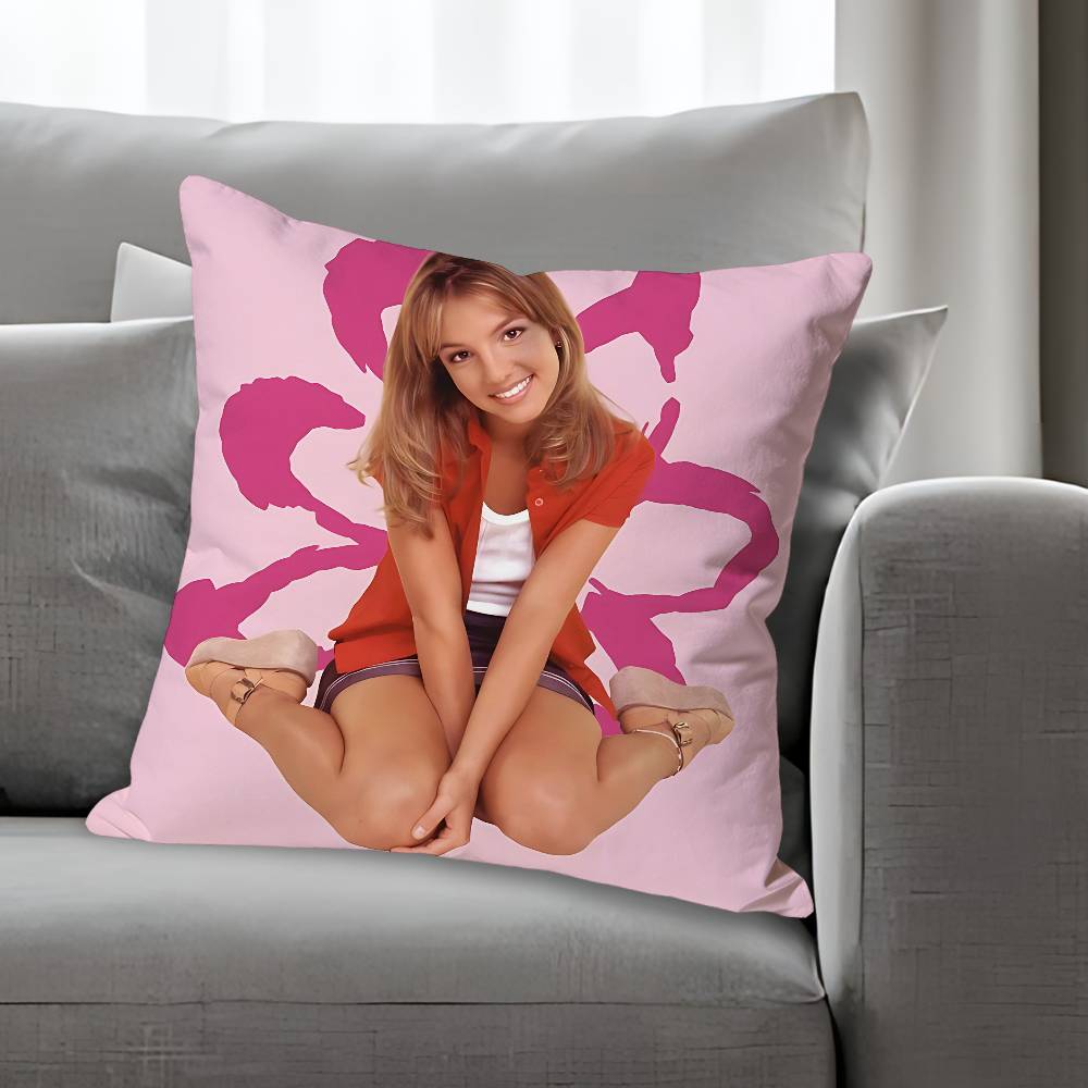 BBritney Singer Spears Verschiedene Größen Quadratische Kissenhülle Für Auto Haus Schlafzimmer Dekor Benutzerdefiniertes Valentinstagsgeschenk