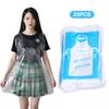 25Pcs Disposable Aprons Clear Plastic Art Apron Waterproof For Adults Kids Painting Party Cooking Housework Picnic Diy Craft