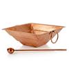Tanirika Copper Hawan Kund Yagna Agnihotra Agni Kund & Spoon 12" X 12"/12 INCH/ Export Quality
