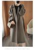 Women's Plus Size Long Double-Sided Wool Coat - Autumn/Winter 2025 Collection