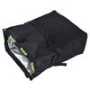 Car Garbage Storage Bag Waterproof Foldable Oxford Fabric Auto Litter Bin with Lid and Pockets Black