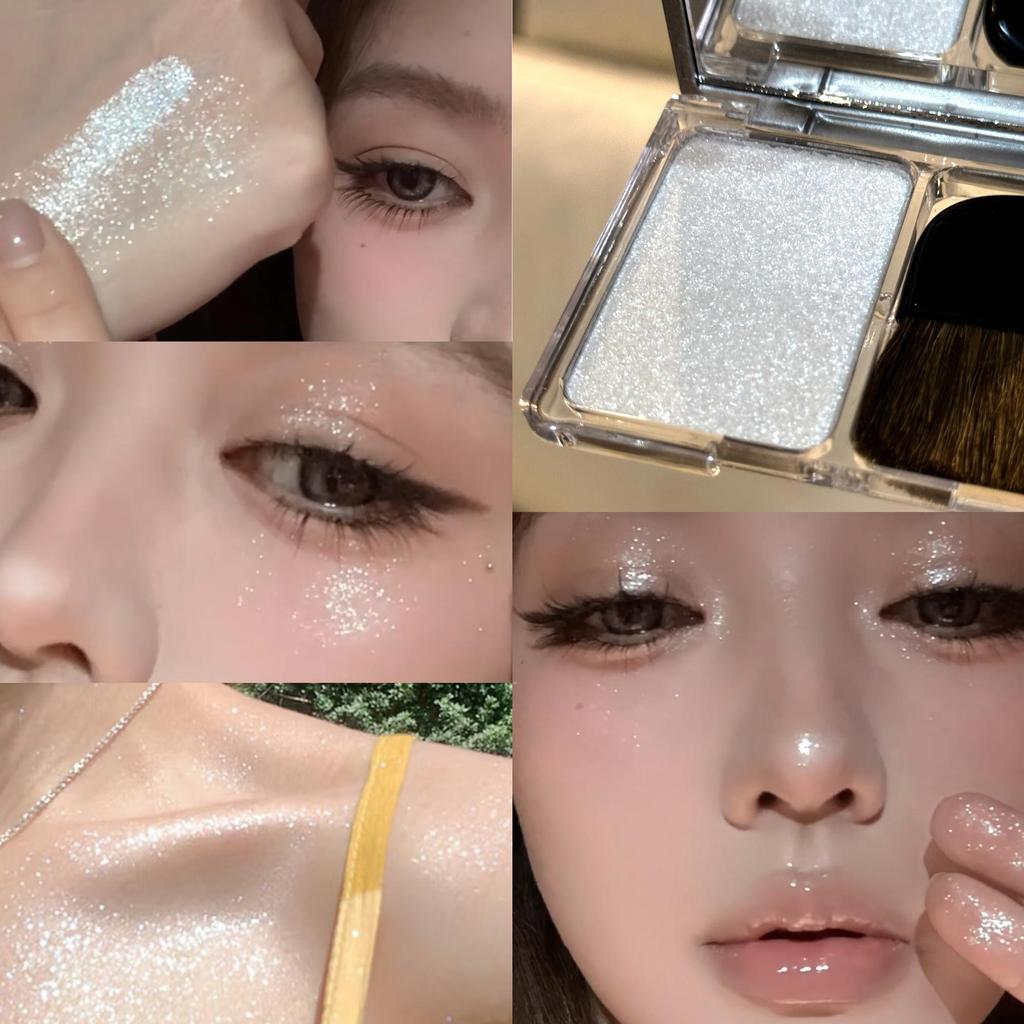 Highlighting & Contouring Powder Brightening & Plumping the Face Brightener Ultra-Fine Texture for Natural Glow Enhances Facial Dimension