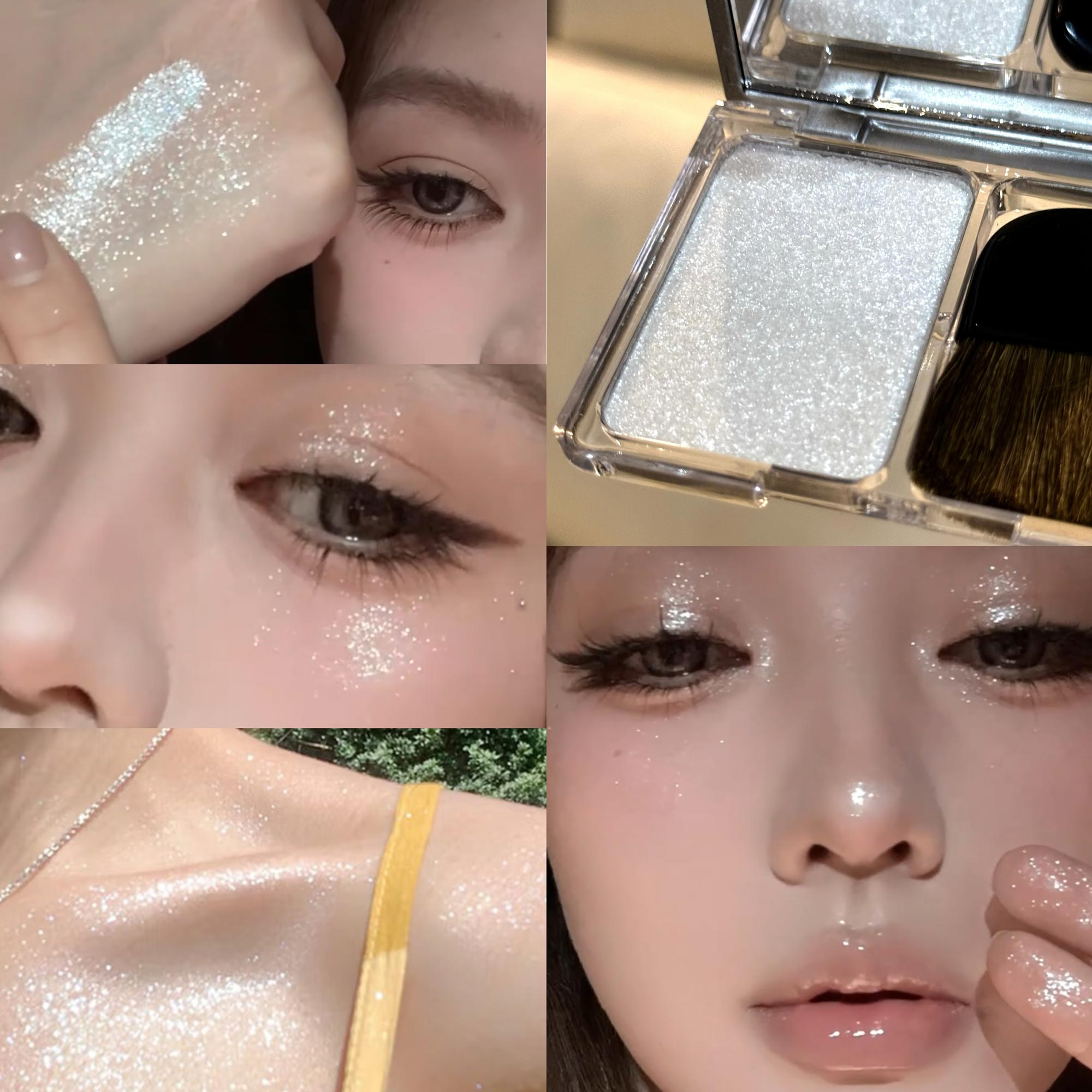 

Highlighting & Contouring Powder Brightening & Plumping the Face Brightener Ultra-Fine Texture for Natural Glow Enhances Facial Dimension