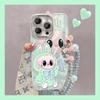 Cartoon Ghost Rab IPhone16promax Apple 17 Mobile Phone Case 15 Chain 14 Fine Hole Feather Yarn 13 Hard