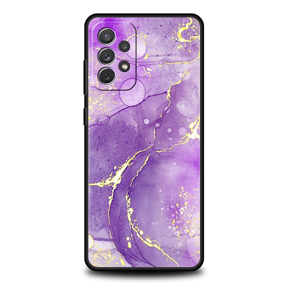 Vintage Marble Phone Case for Samsung Galaxy A55 A35 A17 A07 A15 A13 A25 A51 A71 A72 A73 A32 A52 A52S A41 5G Soft TPU Shell Bags