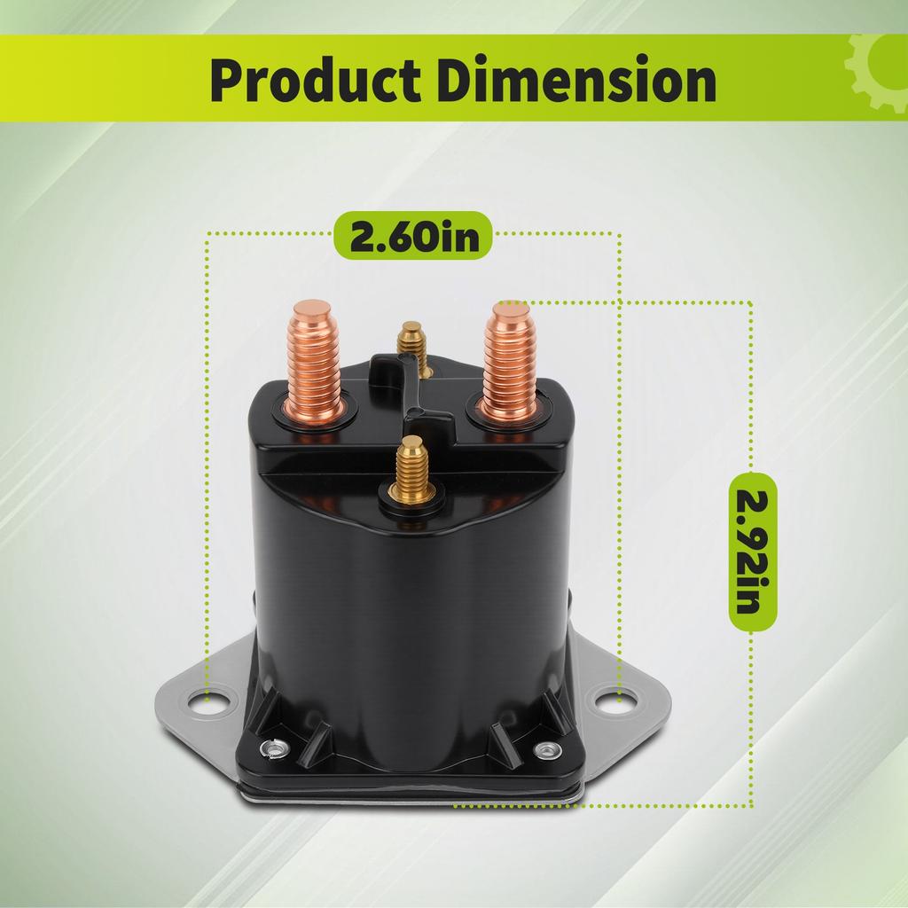 For Club Car 12V Gas Golf Cart Solenoid 1984 Up DS & Precedent CCS012V