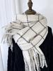 New Imitation Cashmere Knitted Scarf Headscarf Winter Women Men Plaid Scarve Tassel Pashmina Mujer Femme Male Foulard Wrap Shawl