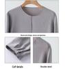 Women's Silk Long Sleeve Top - Mulberry Silk, Loose Fit, Round Neck, Spring & Autumn.