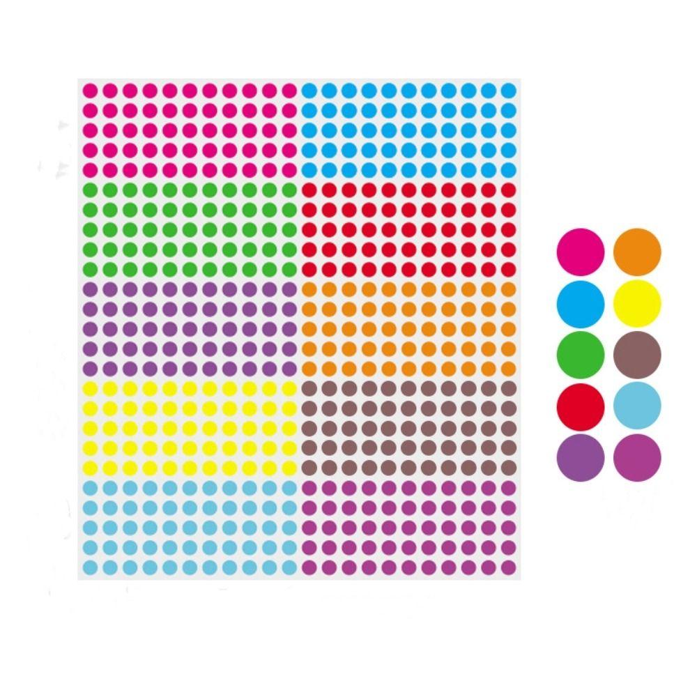 

1/4 Dot Labels Multicolor Dot Stickers 16500PCS Office