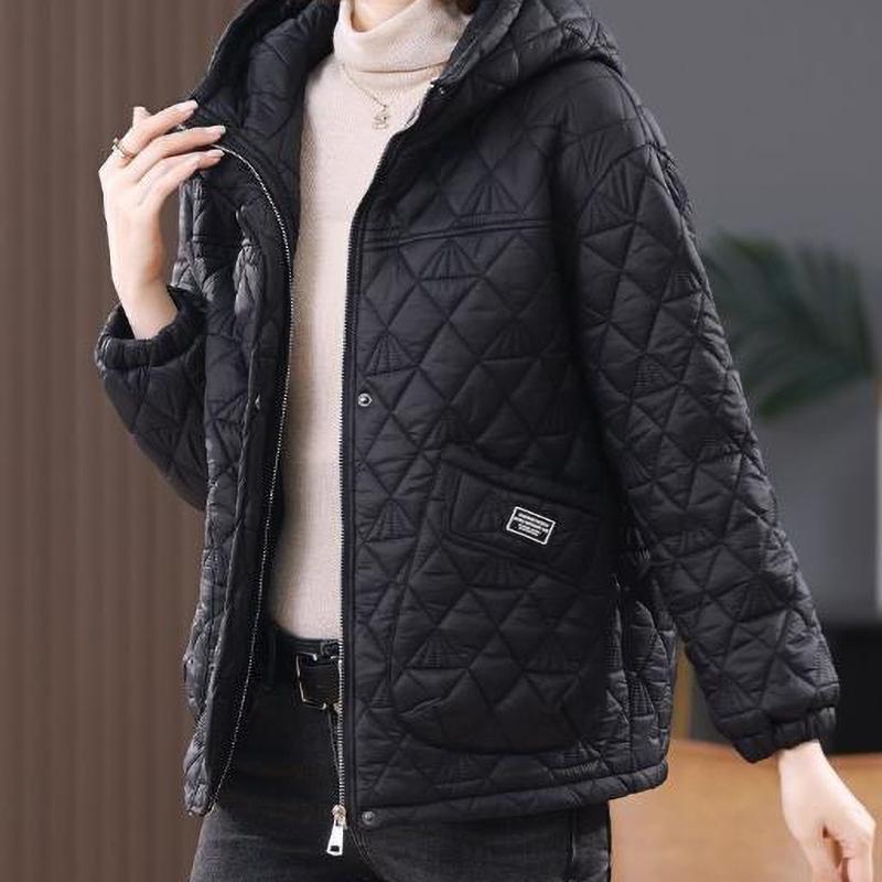 Middle Aged Mother Loose Casual Women's Winter Parka Coat Comfortable Long Sleeve High End Ladies Down Jacket