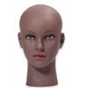 Bald Mannequin Head Female Professional Cosmetology Training Head Bald Manikin Head for Wigs Making Display Doll Head