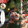 Ornament Amuzant din Acril pentru Oglinda Retrovizoare Mașină, Cal Desen Animat Plat 2D, Cal Glumă, Accesoriu Suspendat pentru Interiorul Automobilului, Decor pentru Copac, Ușă, Fereastră