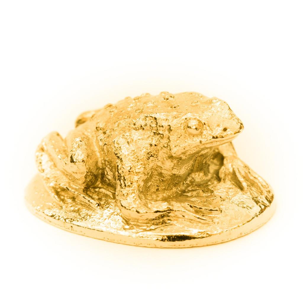 Toad 22ct Gold Plated British Made Animal Art Figure Collection (Toad)