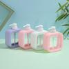 300 ml/500 ml durchsichtige Lotionspenderflasche aus Kunststoff, langlebig, wasserdicht, einfaches Pumpendrücken, transparente, einfache Nachfüllflasche