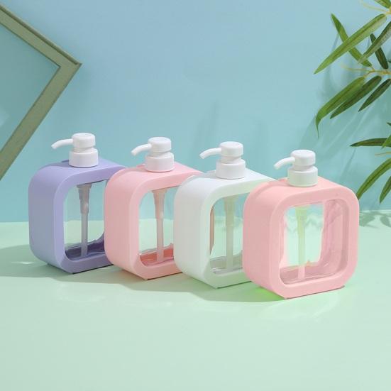 300 ml/500 ml durchsichtige Lotionspenderflasche aus Kunststoff, langlebig, wasserdicht, einfaches Pumpendrücken, transparente, einfache Nachfüllflasche