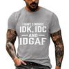 Unisex Funny Casual Neck Short Sleeve T-Shirt