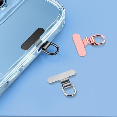 Metal Phone Lanyard Tab Gasket Ultra-thin Cellphone Strap Parts Universal Phone Lanyard Patch Replacement Gasket