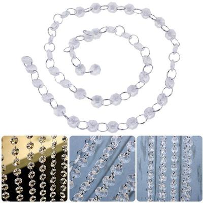 Acrylic Crystal Bead Curtain Transparent Drops Diamond-shaped Door Party Decorations Garden Decoration Outdoor