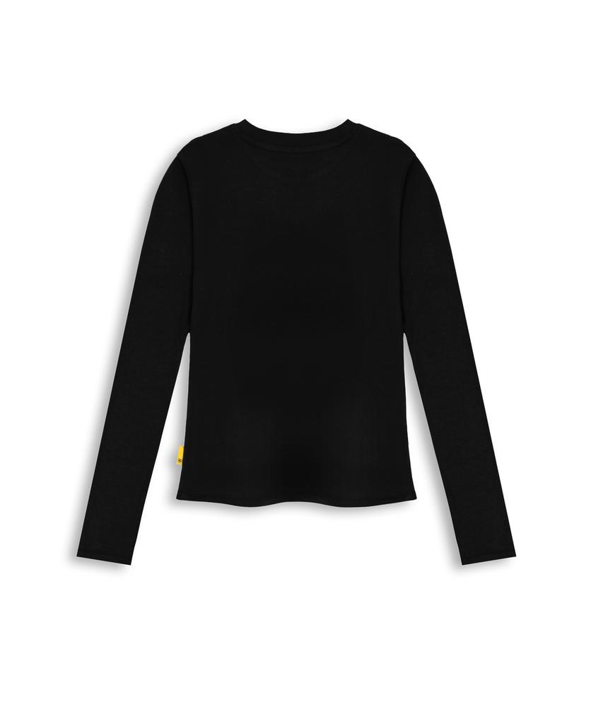 Eobiheomjeu Bb Soft Slim Long Sleeve T-Shirt Abh355-101 Black
