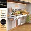 Handun 304 Stainless Steel Wall-Mounted Kitchen Storage Rack