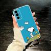 O-l Snoopy   Phone Case For SamsungA10,12,20,21S,30,31,40,50,51,52,70,71 Transparent Cover