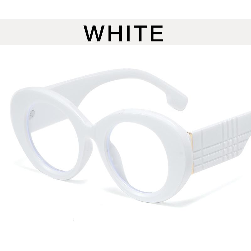 Vintage Oversized Round Glasses for Women Luxury Brand Designer Anti Blue Light Blocking Eyeglasses Rivet Optical Frame