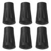 Rutschfeste Wanderstöcke, Schutzkappe, Wanderstockspitze untere Polster Klettern 6/12 Stück