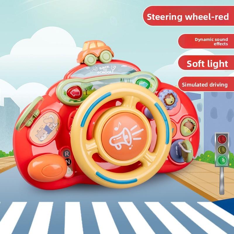 Childrens Educational Driving Toy Steering Wheel With Music And Sound For Early Learning