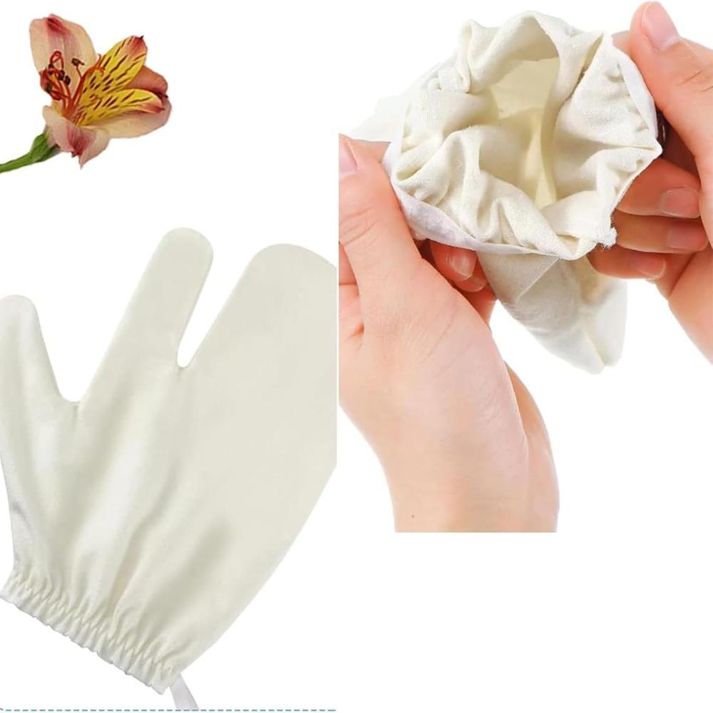 1/2PCS Quick-Drying Silk Bath Scrubbing Gloves Reusable Removal Dead Skin Mitts  for Men and Women