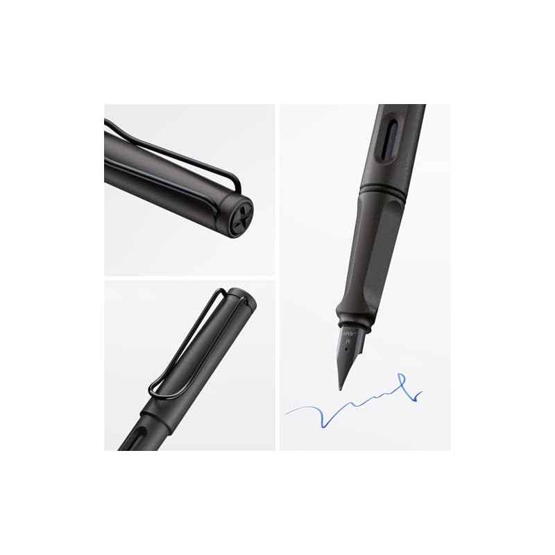 LAMY Safari Fountain Pen, Extra Fine Nib (EF), Black, L17-EF, Dual-Use (Converter Sold Separately), Genuine Imported Product