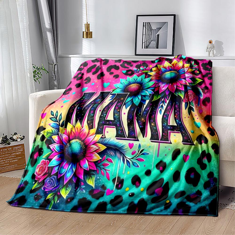 1pc Sunflower Pattern Blanket Comfortable Soft Lightweight Perfect for Travel Camping Picnics Sofa Office Bed Living Room Ideal Gift for Friends