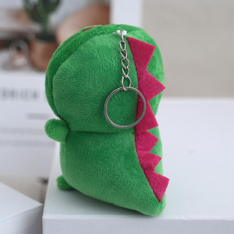 Japanese Dinosaur Charming Plush Keychain Unique Cartoon Style With Cozy Fabric Velvety