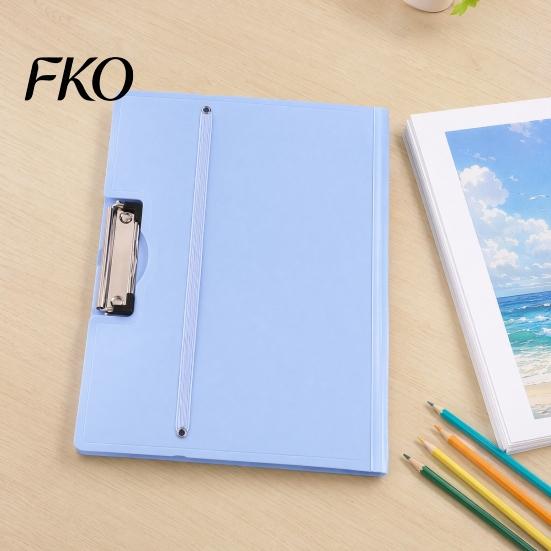A3 File Organizer Folder for Size Paper, Document Holder with Metal Wear-resistant Clip, Solid Color Clipboard Home School Office Supplies