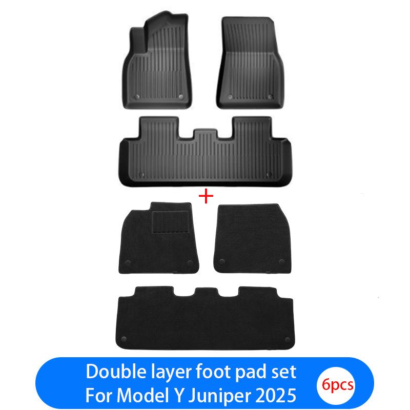 For Tesla New Model Y Juniper 2026+ TPE Floor Mats Waterproof Luggage Mat Wear-resistant Foot Pads ModelY Trunk Mats Accessories