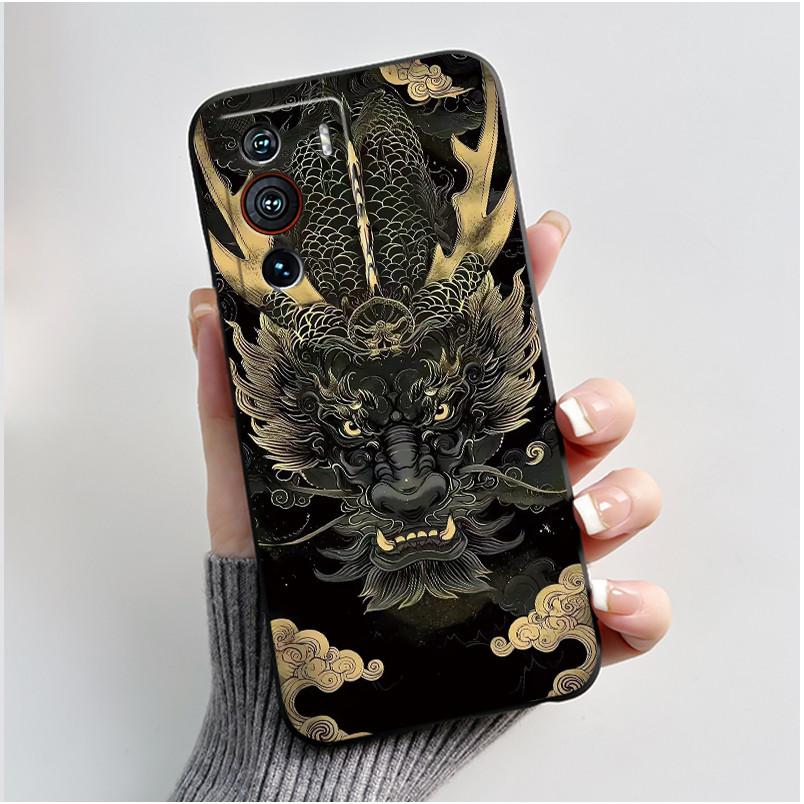 Casing For ZTE Nubia Z40 Pro Case Aesthetic Luxury Cute Cool Boys Girls Cover Black Matte Soft TPU Silicon Shockproof Phone Case