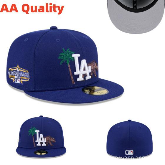 American Baseball Flat Brim Cap – LA Dodgers, NY Yankees, BOS Sox Embroidered Design, All Sizes