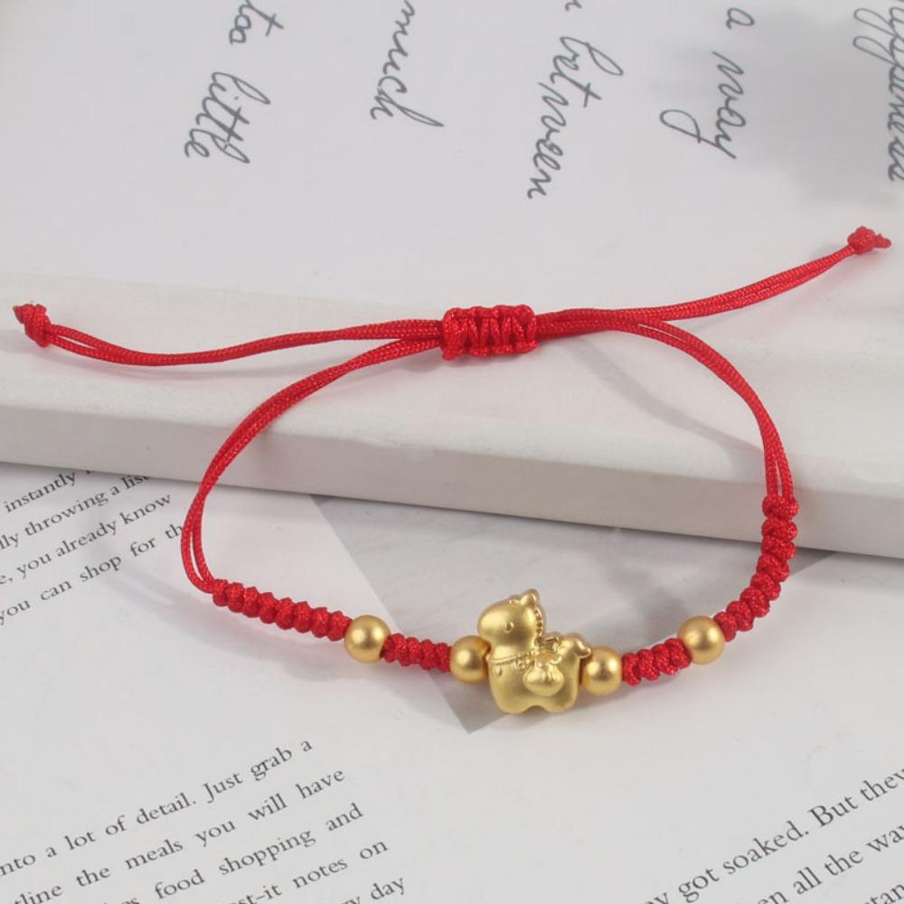 2026 2026 Pferdejahr Glückspferd Rotes Seil Chinesischer Stil Glücksarmband Pferdejahr Armband Mädchen