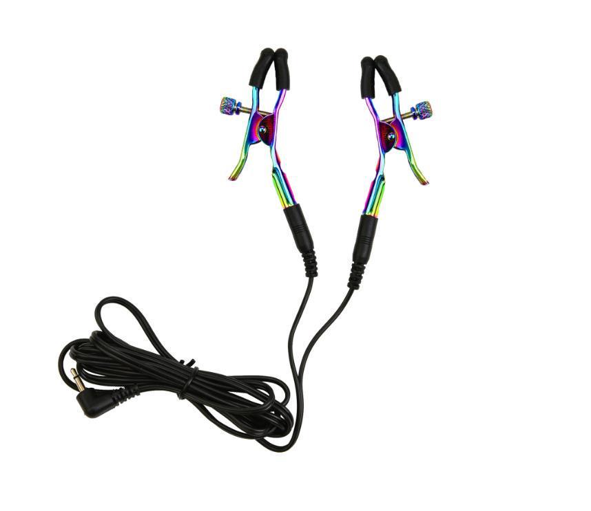 Elektrischer Schock Impuls Spielzeug: Starke Nippelklemmen & Mimi-Klemmen, Erotisches Accessoire für Erwachsene