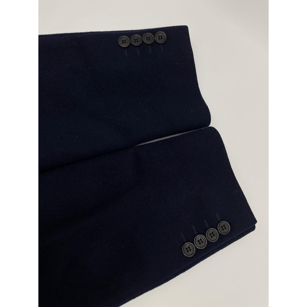 Calvin Klein Navy 18AW Wool 100% Single 2B Chesterfield Coat coat 40 NavyUsed