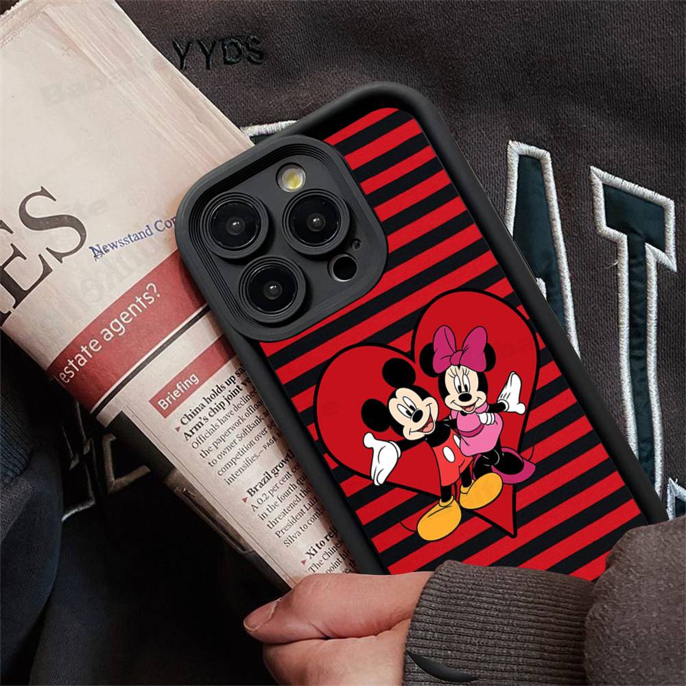 M-Minnie M-Mickey For iPhone 17 16 15 14 13 12 11 Pro Max Plus Phone Case Covers