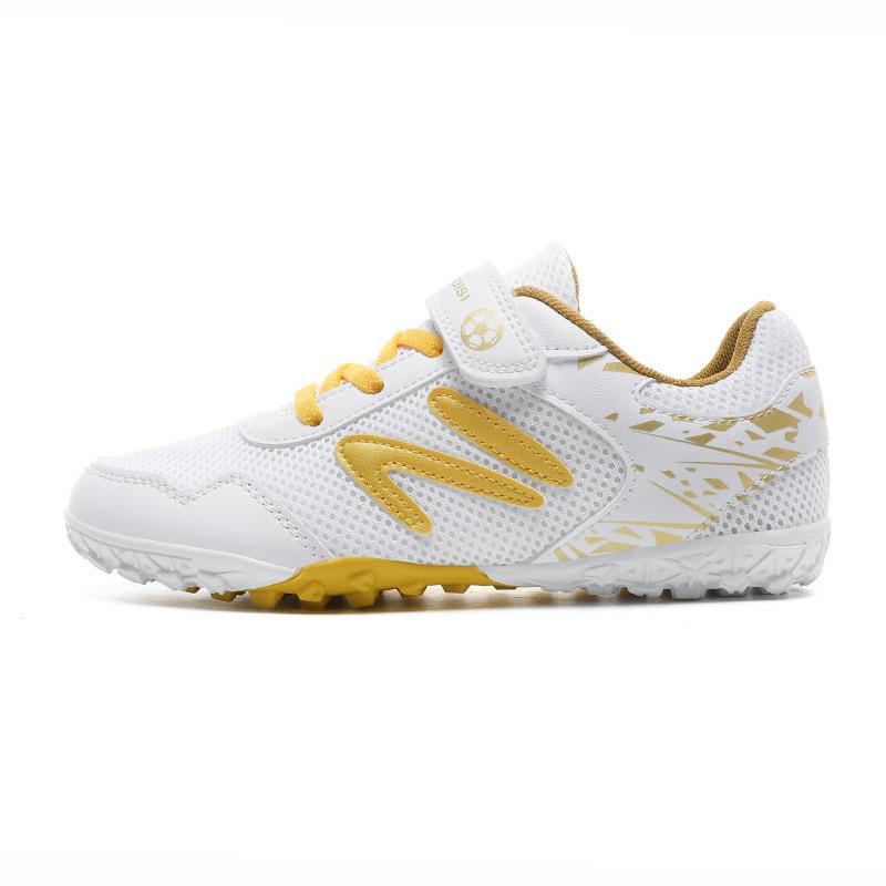 Tovární dětské prodyšné fotbalové boty vybírají knoflíky suchý zip zlomené hřeby TF mládež studenti venkovní tréninkové boty