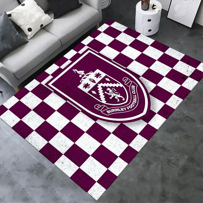 Burnley FC Carpet Rug for Living Room Bedroom Home Sofa Decoration,Kids play Non-slip Floor Mat