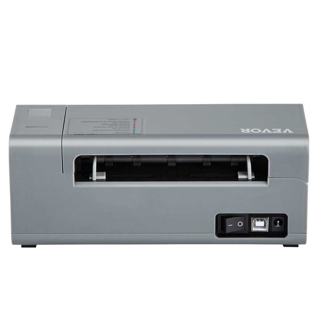 VEVOR Thermal Label Printer, 203DPI 60pcs/min for 4x6 Mailing Packages, USB Connection & Automatic Label Recognition, Support Windows/MacOS/Linux