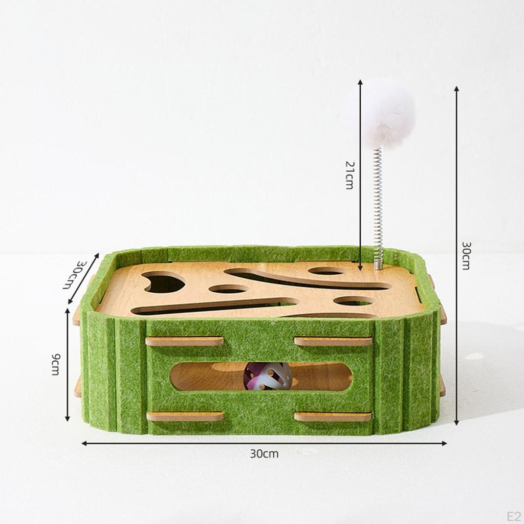 Jucărie Zgârietor pentru Pisici, Circuit cu Bile, Scândură Zgârietoare, Pad Zgârietor pentru Antrenament Pisoi de Interior