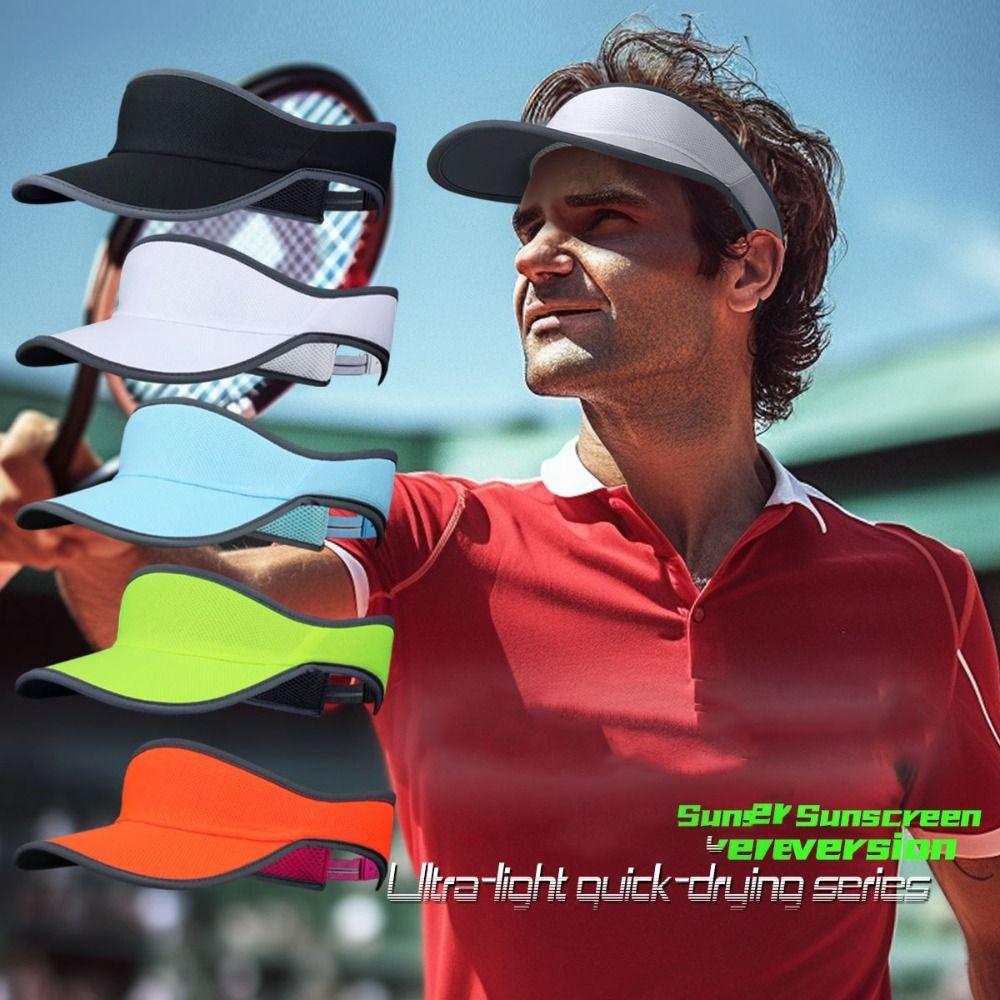 Adjustable Sunscreen Cap UV Protection Tennis Hat Fashion Empty Top Cap  for Men Women