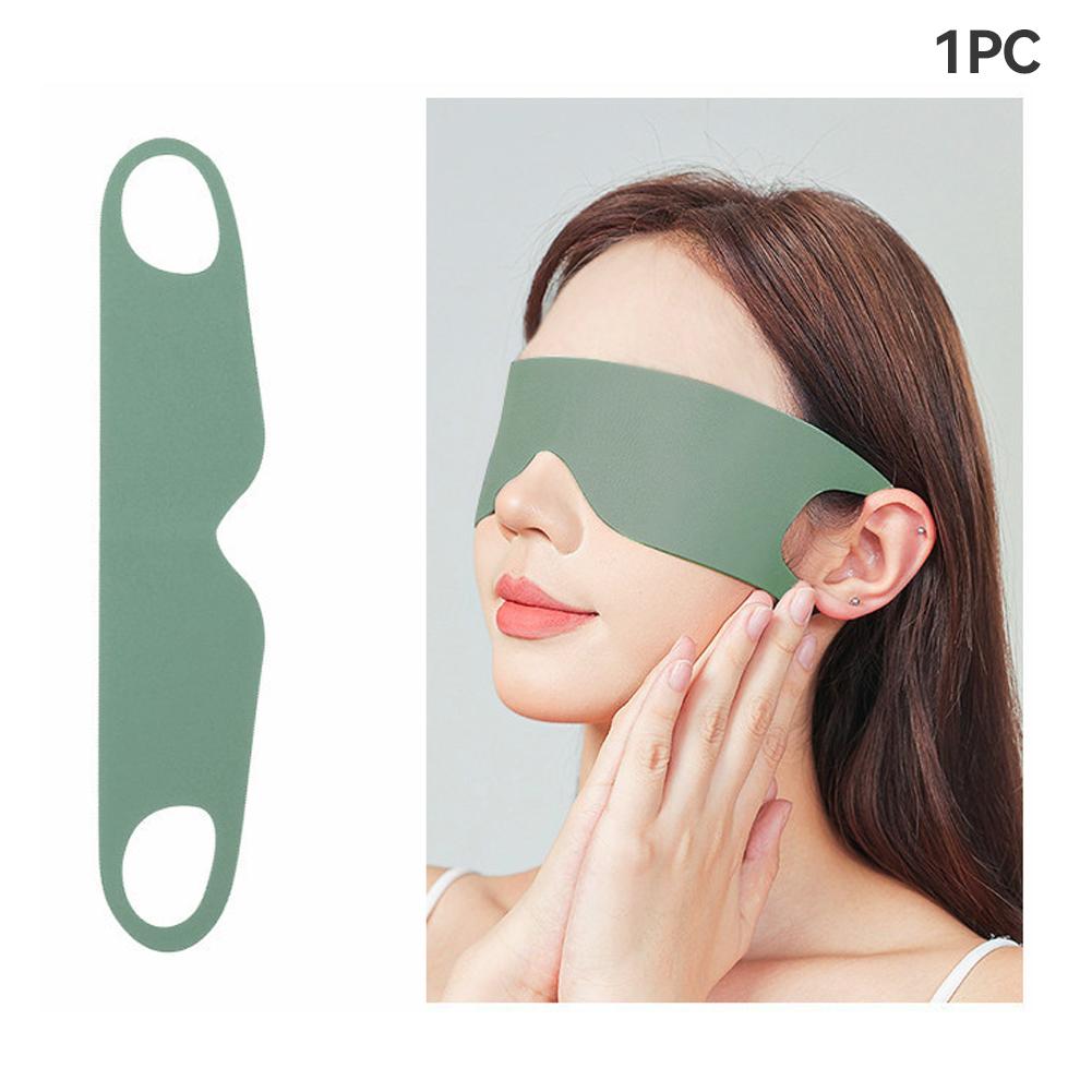 Light Blocking Portable Thin Ice Silk Eye Mask for Summer Travel Sleeping Blindfold with Ear Hanging Strap Unisex Eye Patch