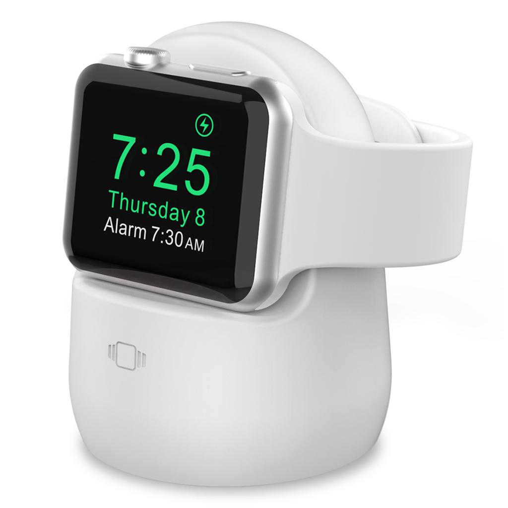 AHASTYLE PT63 Charging Stand for Apple Watch Holder Non Slip Base Silicone Charger Dock