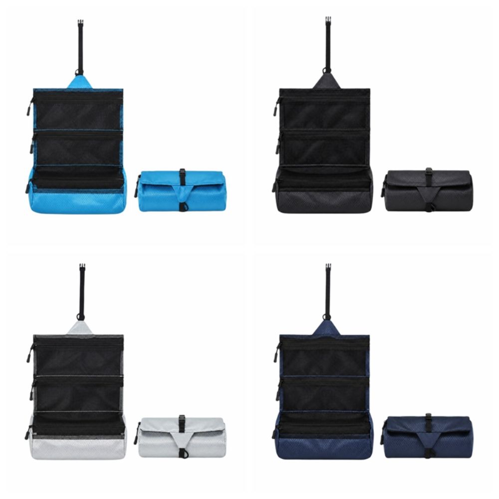 Waterproof Foldable Cosmetic Organizer Portable Storage Pouch Gift Hanging Toiletry Bag Unisex